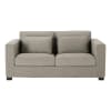 3 seater Monet fabric sofa bed in light grey, mattress 6 cm